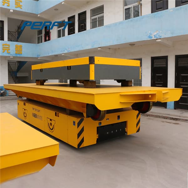 motorized transfer trolley for foundry plant 90 ton